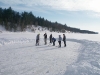 Ice hockey on Lake Petenwell