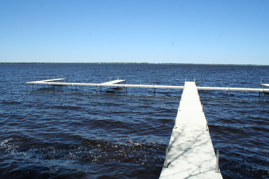 view from Lake Petenwell dock